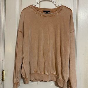 Forever 21 Women’s Sweatshirt Peach Oversized Coquette Preppy Teen Comfy Casual